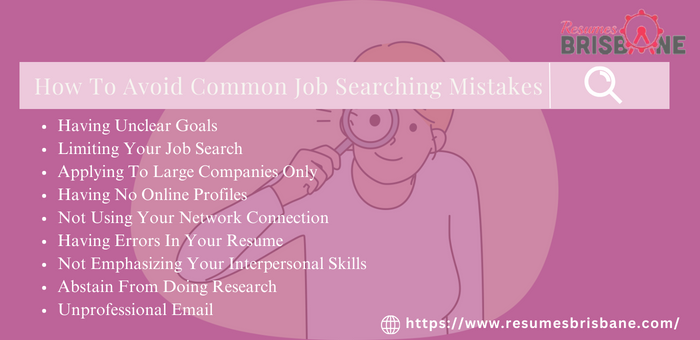 job searching mistakes